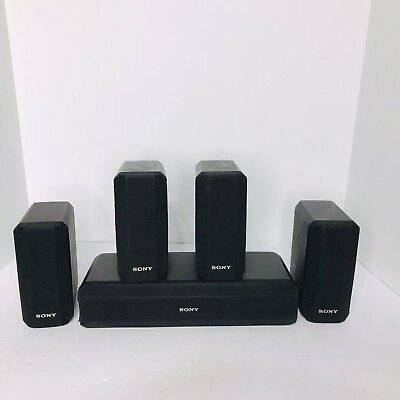 #ad Sony SS V230 SS CN230 Surround Sound amp; Center Speakers Tested Working $39.90