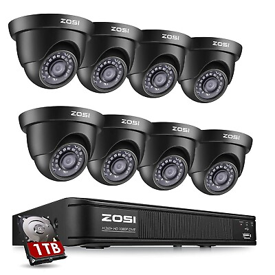 #ad ZOSI H.265 5MP Lite DVR Night Vision CCTV 1080P Security Camera Outdoor System $209.99