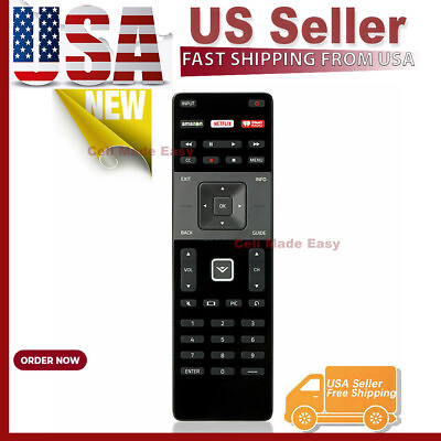 #ad New XRT122 Smart TV Remote For Vizio Amazon Netflix iHeart Home Key $5.82