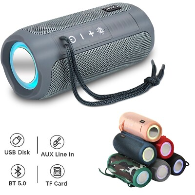 #ad Bluetooth Speaker Wireless Waterproof Outdoor Stereo Bass USB FM Radio LOUD $20.99