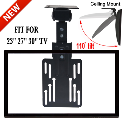 #ad TV Ceiling Mount Folding Flip Swivel Mount Bracket For LCD LED Monitor Flat Pane $28.99