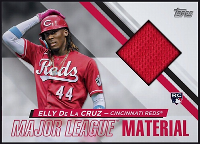 #ad 2024 Topps Major League Material Relic Rookie ELLY DE LA CRUZ RC Digital Card $14.00