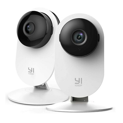#ad YI 2pc Home Camera 1080p Wireless IP Security Surveillance System Night Vision $23.51