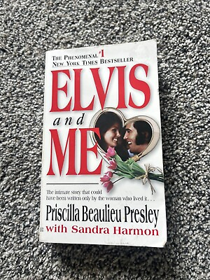 #ad Elvis and Me by Sandra Harmon and Priscilla Presley 1986 Paperback Book $13.00