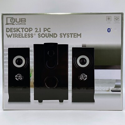 #ad Vivitar Desktop Computer 2.1 PC Wireless Speaker Sound System 3W Compact Design $40.45