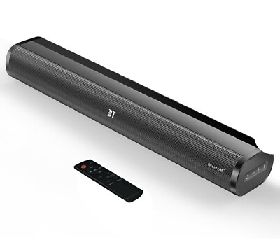 #ad Mufoli Sound bar for TV 80 Watts Small Soundbar 20 inch Surround Sound System TV $49.99