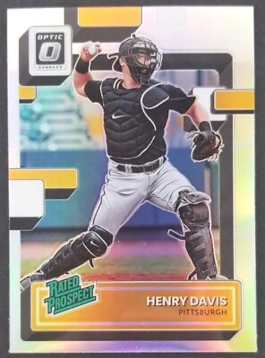 #ad #ad Henry Davis 2022 Donruss Optic Silver Holo Rated Prospect #3 Pittsburgh Pirates $2.99