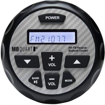 #ad MB QUART GMR 2.5 Marine amp; Powersports Bluetooth Source Unit Black – LCD... $126.10