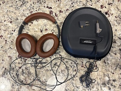 #ad Bose QuietComfort 15 Brown Noise Cancelling Headphones QC15 Limited Edition READ $34.00