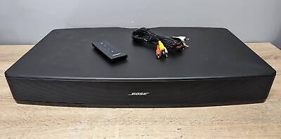 #ad Bose Solo TV Sound System 410376 Remote amp; Power Cord AV Cable Tested Works $79.95