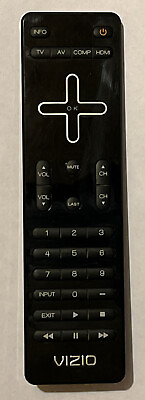 #ad Vizio OEM Original Black TV Remote Control $4.99