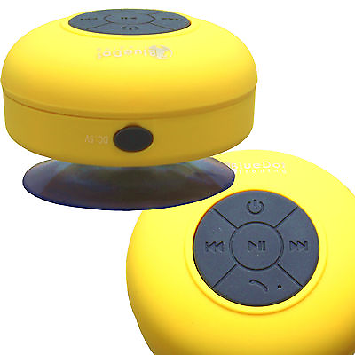 #ad Yellow Waterproof Wireless Bluetooth Shower Speaker for HTC LG G5 G6 Samsung S8 $7.99