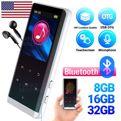 #ad Bluetooth HiFi MP3 Player MP4 Media FM Radio Audio Recorder Music Portable $34.98