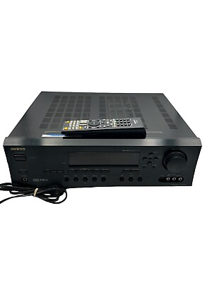 #ad Onkyo TX SR502 6.1 6X75 Watt Dolby Home Theater AV Audio Video Receiver Tested $79.95