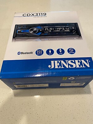 #ad Jensen CDX3119 Single Din Car Bluetooth CD Player $45.00