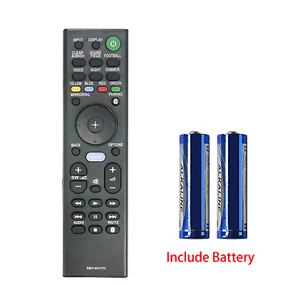 #ad New Remote RMT AH111U for Sony Soundbar HT RT5 HT ST9 SA RT5 SA ST9 🔋🔋 $8.59
