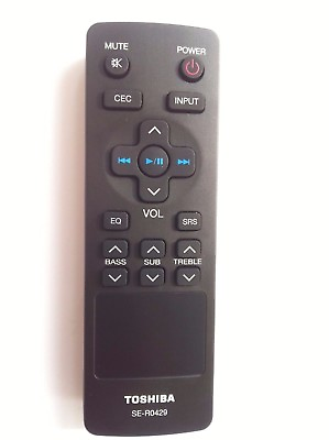 #ad New Remote Control SE R0429 ser0429 fit for all TOSHIBA Sound bar SBX4250 $10.99