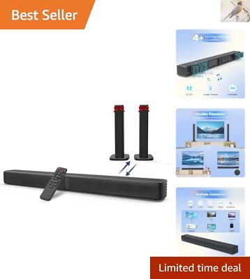 #ad Bass Speakers for Smart TV 2.2CH Home Theater Soundbar HDMI ARC Connection $98.96