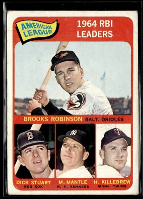 #ad Brooks Robinson Mickey Mantle Harmon Killebrew 1965 Topps B #5 Baltimore $27.00