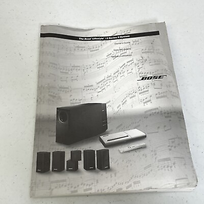 #ad Bose Lifestyle 30 Series II Owners Guide Manual good condition As IS $10.00