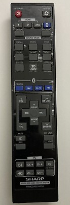 #ad OEM Original Sharp Remote Control RRMCGA331AWSA Soundbar Home Theaters TESTED $24.99
