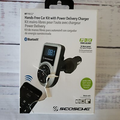 #ad #ad Scosche Hands free Car Kit with power Delivery Charger BTFMPDSR SR $12.99