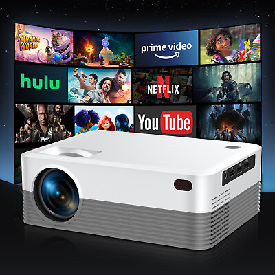 #ad 4K UHD Projector Smart Bluetooth 5G WiFi Android TV Beamer Home Theater Movie US $71.24