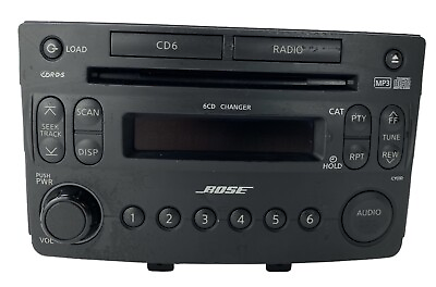 #ad NISSAN BOSE CAR STEREO AM FM 6 DISC CD CHANGER # PP 2778L Stereo MP3 $59.47