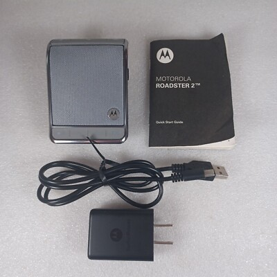 #ad Motorola Roadster 2 TZ710 Bluetooth In Car Speakerphone FM Transmitter w adapter $18.66