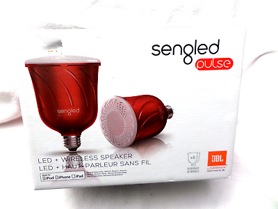 #ad Sengled Pulse LED Bulb Wireless Speaker 2 Pack JBL Red $31.00