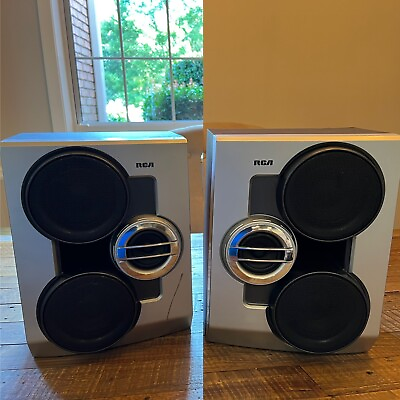 #ad RCA RS2656 Audio System Speakers x2 50W Home Surround Main Woofers $58.00