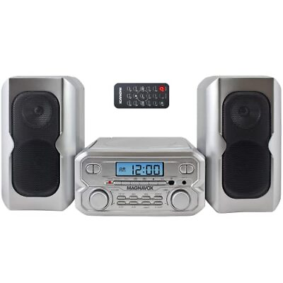 #ad Home Stereo System with Bluetooth CD FM Radio Remote Shelf Audio Bookshelf Black $64.86