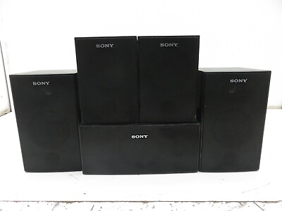 #ad Set of 5 Sony Surround Sound Speakers 2 SS SRP7000 SS CNP900 2 SS MSP7000 $87.99