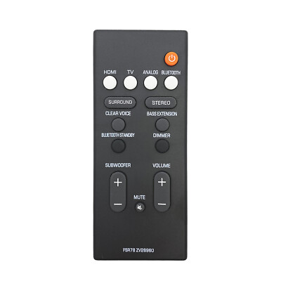 #ad New FSR78 ZV28960 For Yamaha Sound Bar Remote Control YAS 106 ATS 1060 YAS 107 $8.06