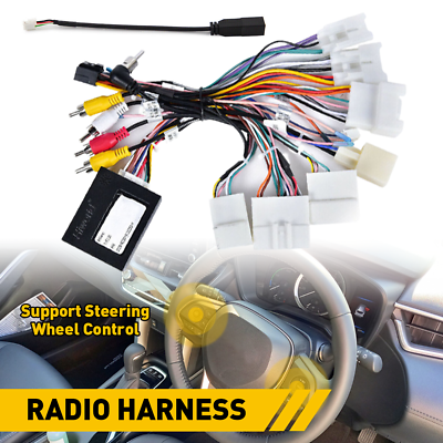 #ad Car Stereo Radio Power Harness Cable Wire Adapter Support JBL For Camry Sienna $29.99