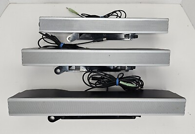 #ad #ad Lot of 3 DELL AS501 Sound Bar Speakers Dell Monitor 0UH852 0UH837 0X9239 Tested $39.99