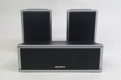 #ad #ad Sony 2 SS TS81 amp; 1 SS CT80 Home Theater Surround Sound 3 Speaker System $41.95