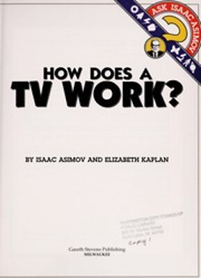 #ad How Does a TV Work? Library Binding Isaac Kaplan Elizabeth Asim $9.15