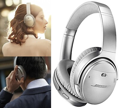 #ad Silver Bose QuietComfort QC35 II WIRELESS Headphones Bluetooth Noise Canceling $159.95