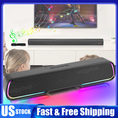 #ad Wireless TV Sound Bar Speaker Powerful Home Theater Subwoofer With Bluetooth US $19.65