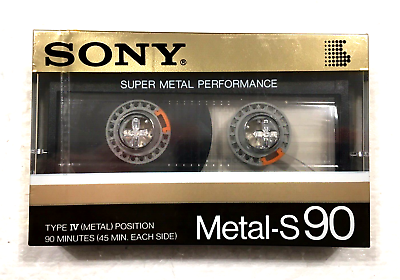 #ad SONY METAL S 90 audio cassette blank tape sealed Made in Japan Type IV v2 $79.99