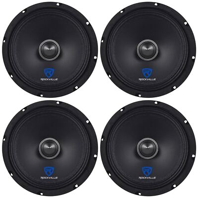 #ad 4 Rockville RXM88 8quot; 500w 8 Ohm Mid Range Drivers Speakers Made w Kevlar Cone $114.95