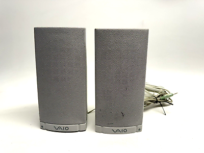 #ad Vintage Sony Vaio PC Computer Speakers 1 825 355 12 Active Speaker System $29.99