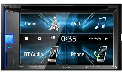 #ad NEW JVC KW V25BT 2 DIN 6.2quot; LCD Screen Car Audio Receiver DVD w Bluetooth $188.50