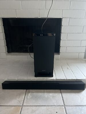 #ad Sony SA WCT150 Subwoofer and SoundBar SS CT150 Home Theater System With Cable $100.00