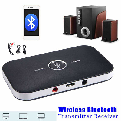 #ad Home TV Stereo Audio Adapter 2in1 Bluetooth Transmitter amp; Receiver Wireless A2DP $8.54