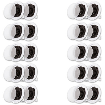 #ad Acoustic Audio R191 Flush Mount In Ceiling Speakers Home Theater 10 Pair Pack $346.88