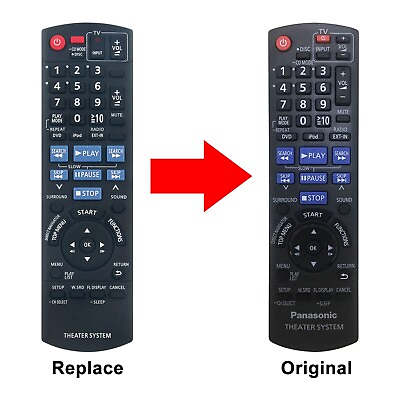 #ad N2QAYB000359 Replace Remote Control For Panasonic DVD Player SA PT673 SB HS470 $12.99