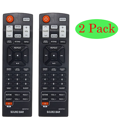 #ad 2 Pack Remote AKB73575421 for LG Soundbar NB2420A NB3520A NB3530B AKB73575401 $7.99