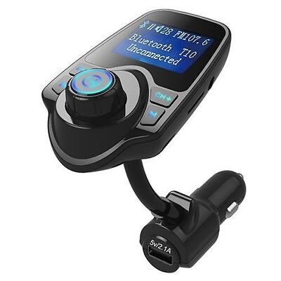 #ad T10 Car Wireless Bluetooth FM Transmitter MP3 Player Hands Free Calling USB Port $18.99